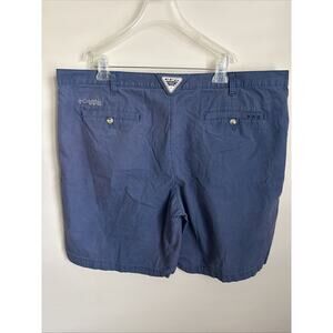 Columbia PFG Fishing Bonehead‎ 2 Shorts Blue Mens Size 42 EUC 10” Inseam